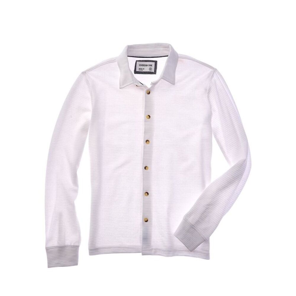 Sovereign Code Boys  Mick Button Shirt, White